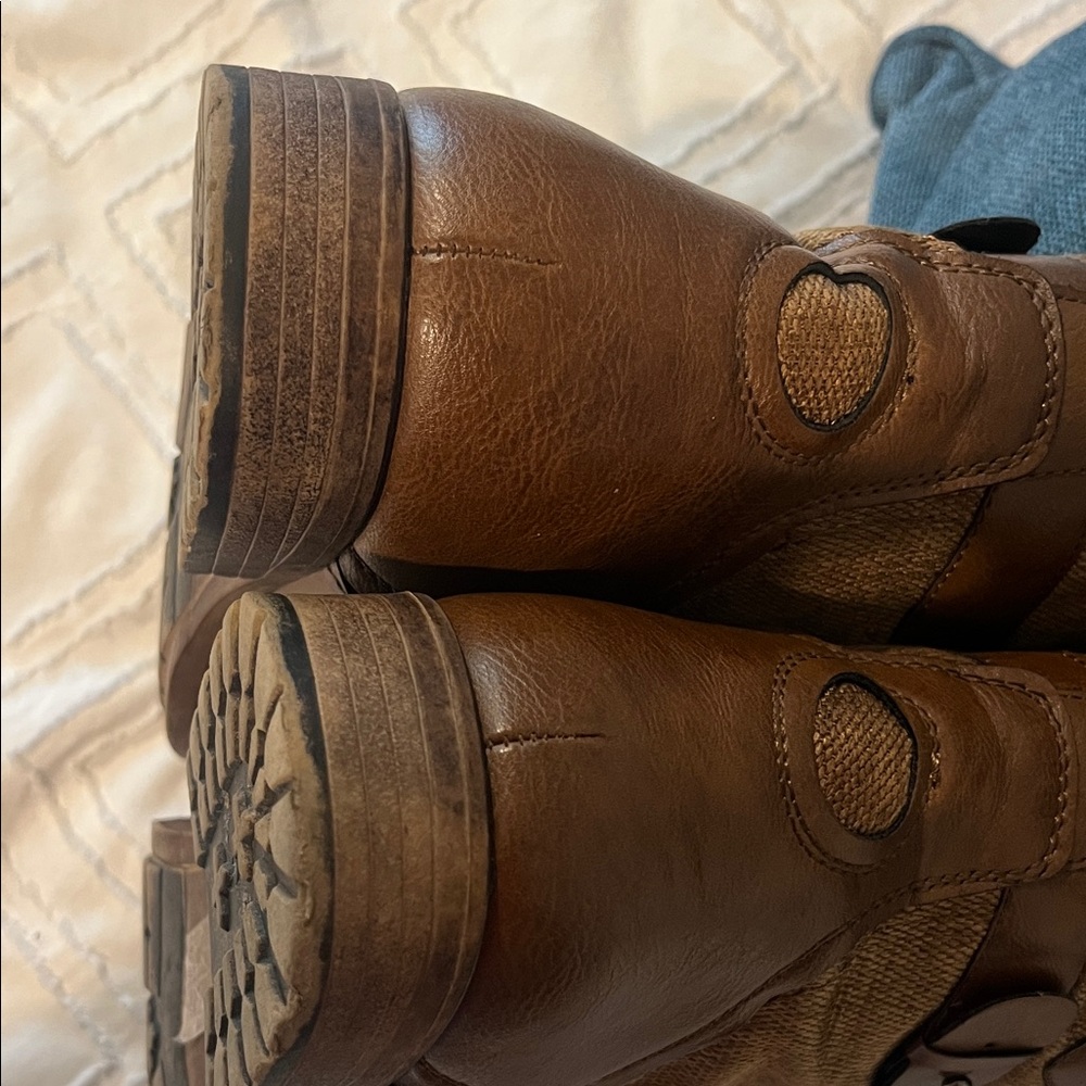 J75 Deploy Men's Brown Leather Lace-Up Combat Boots - Picture 7 of 7